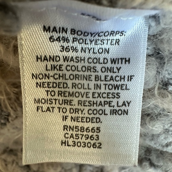 Gray Oversized Cowl Neck Sweater - Picture 4 of 15